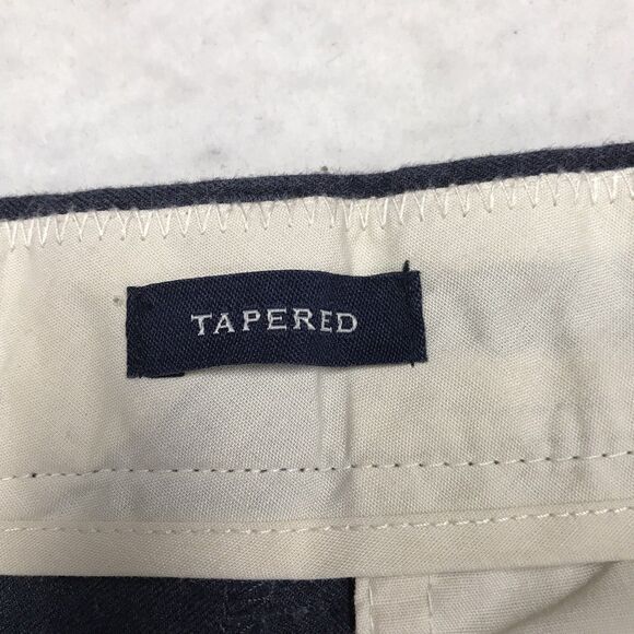 J CREW Thompson Pants Men 35x32 (36x29 actual) Navy Tapered Leg Chino Cotton - Picture 11 of 16